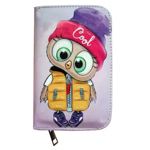 کیف پول دخترانه طرح جغد مدل owl-01