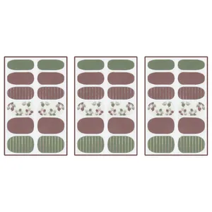 استیکر طراحی ناخن مدل FL14 مجموعه 3 عددی