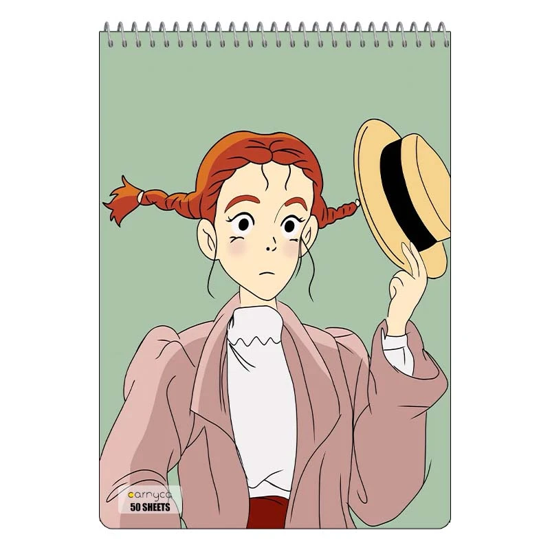 دفتر نقاشی 50 برگ سیمی کارنیکا طرح بابا لنگ دراز Daddy Long Legs کد 49084
