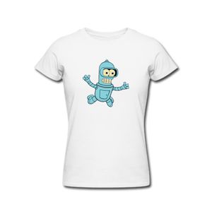 تی شرت آستین کوتاه زنانه مدل ربات کد 2122