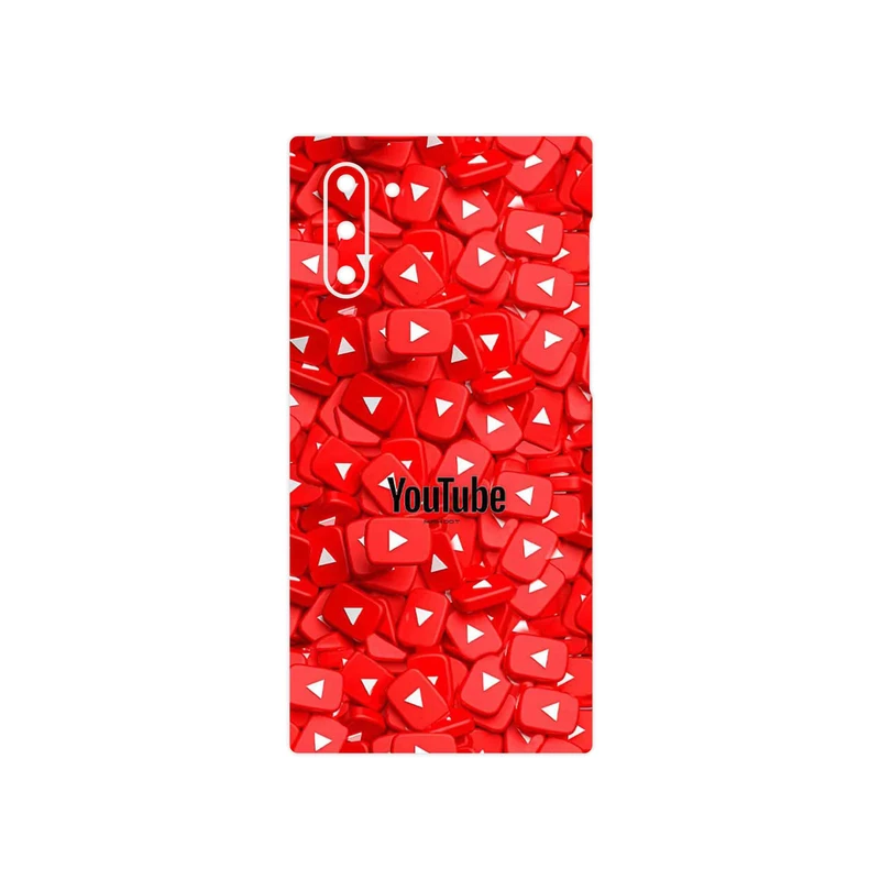 برچسب پوششی ماهوت مدل Youtube مناسب برای گوشی موبایل سامسونگ Galaxy Note 10
