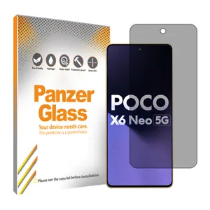Panzer Glass Resistant model privacy screen protector suitable for Xiaomi Poco X6 Neo mobile phone