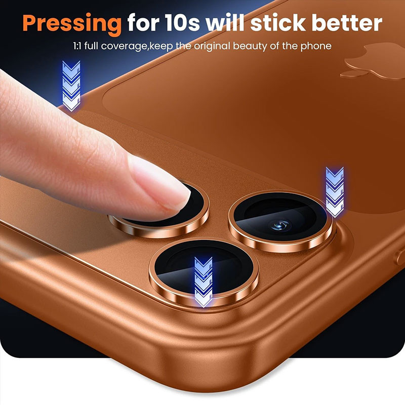 محافظ لنز دوربین فلزی مسیر مدل Total Shielld مناسب برای گوشی موبایل اپل iPhone 17 Pro Max