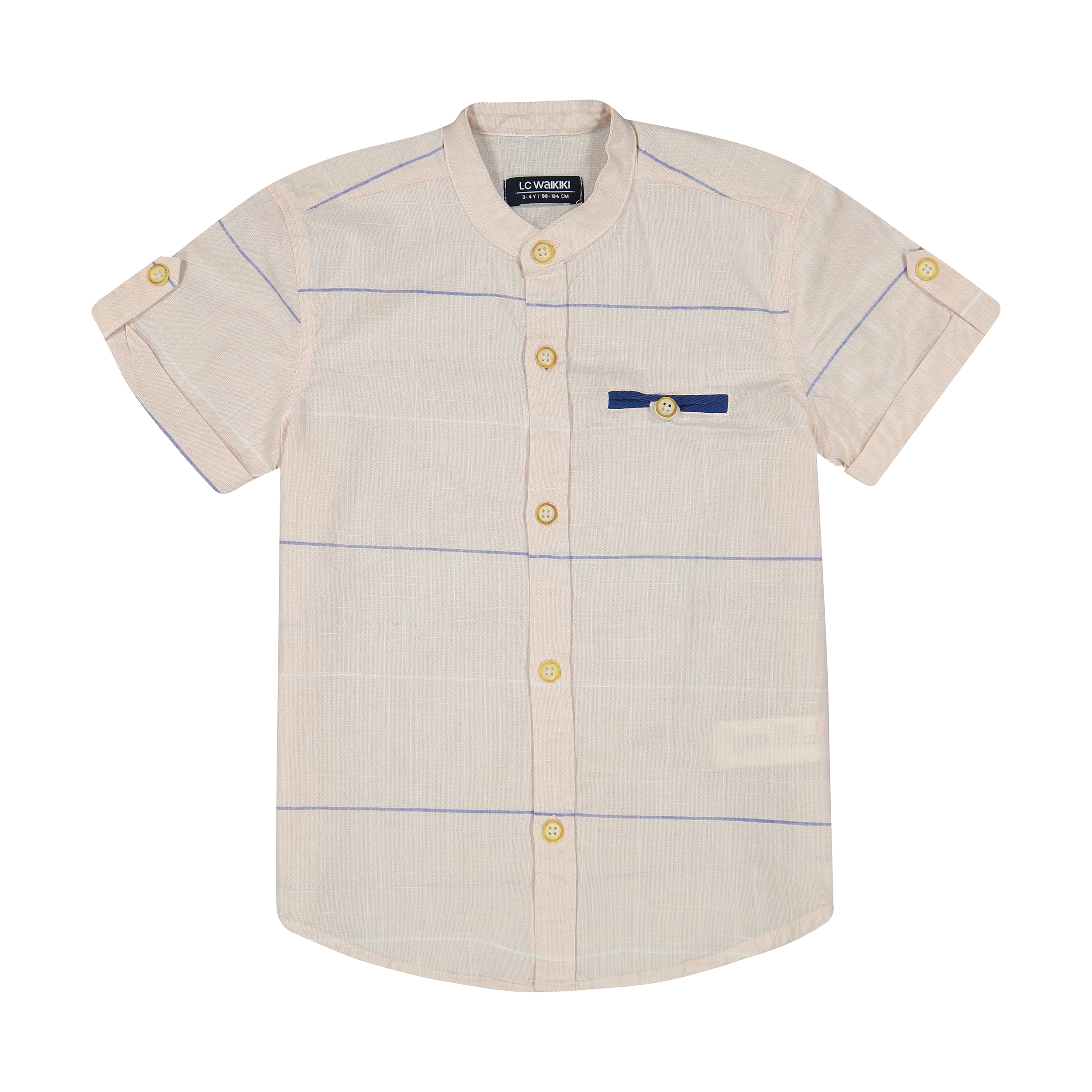 پیراهن پسرانه ال سی وایکیکی مدل 0SN627Z4-LE8-BEIGESTRIPED