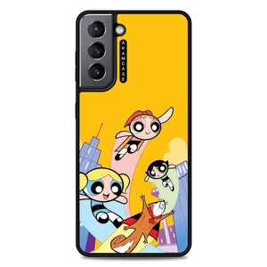 AKAM AMCWSGS21-POWERPUFF GIRLS-7 Cover For Samsung Galaxy S21