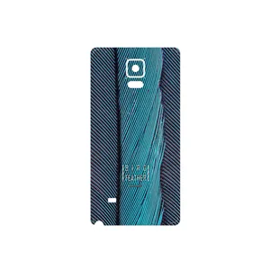MAHOOT Turquoise feathers Cover Sticker for Samsung Galaxy Note 4