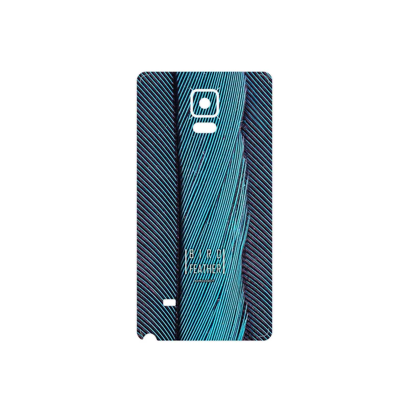 برچسب پوششی ماهوت مدل Turquoise feathers مناسب برای گوشی موبایل سامسونگ Galaxy Note 4