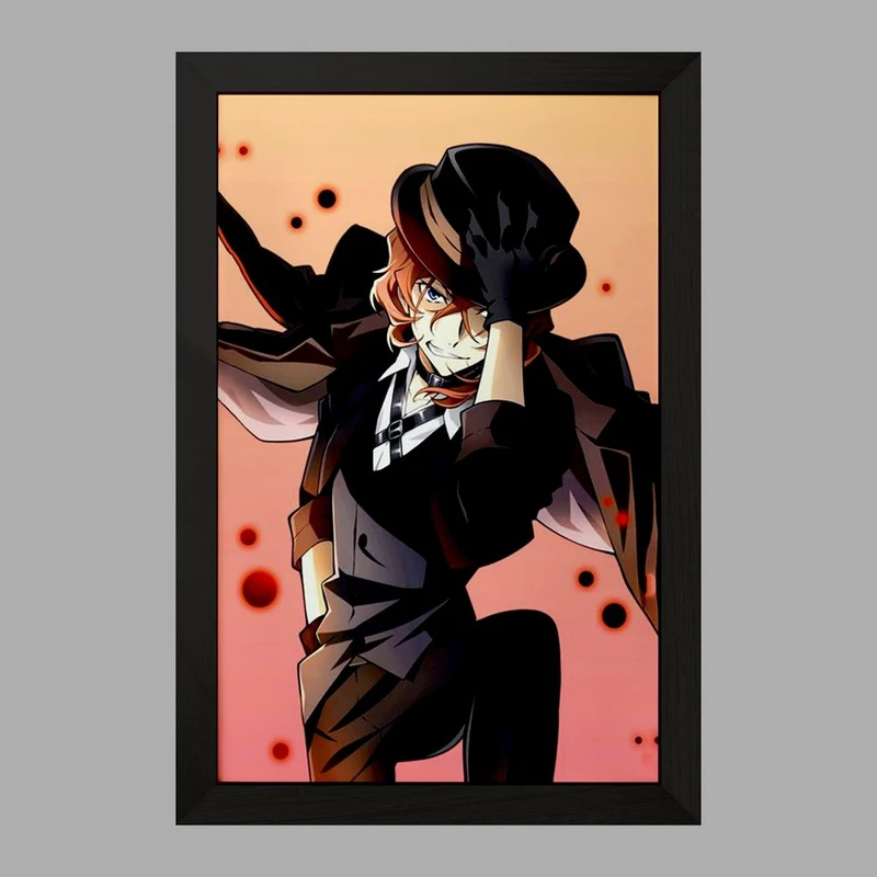 تابلو خندالو مدل چویا سان انیمه سگ های ولگرد بانگو  کد 15662