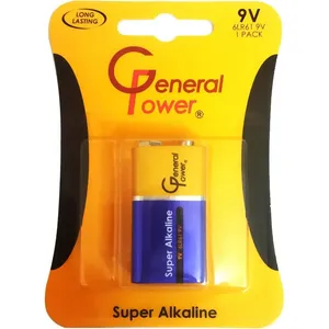 باتری کتابی جنرال پاور مدل سوپر آلکالاین - Super Alkaline بسته ۱ عددی