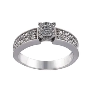 انگشتر نقره زنانه جواهری سون مدل 1780