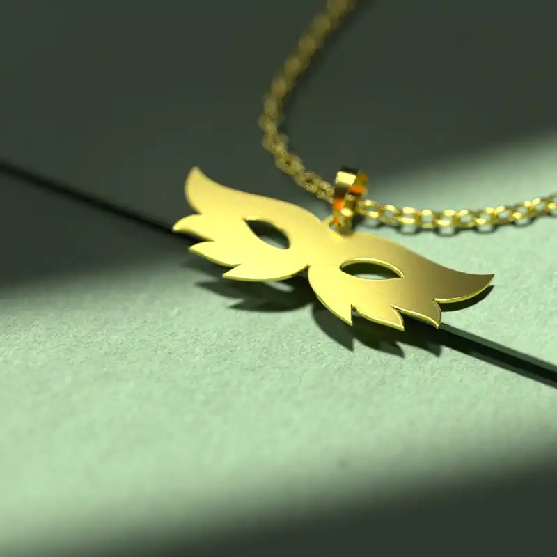 گردنبند طلا 18 عیار زنانه مدوپد مدل هالووین کد G3-1-1191