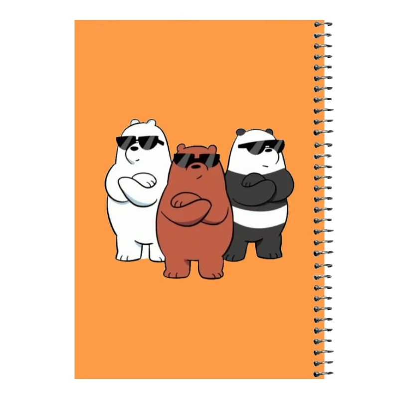 دفتر مشق 80 برگ اس جی مدل خرس های کله فندقی کد۴   