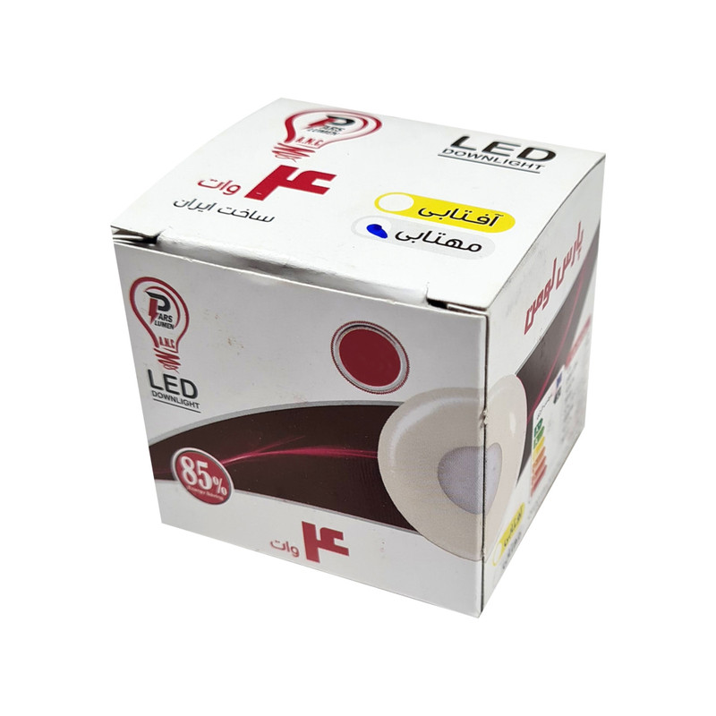 پنل ال ای دی 4 وات پارس لومن مدل چشمی دایره کد 35mm بسته 2 عددی