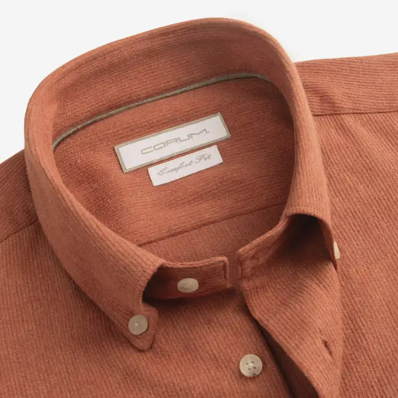 پیراهن آستین بلند مردانه کروم مدل یقه دکمه دار کد 2420116