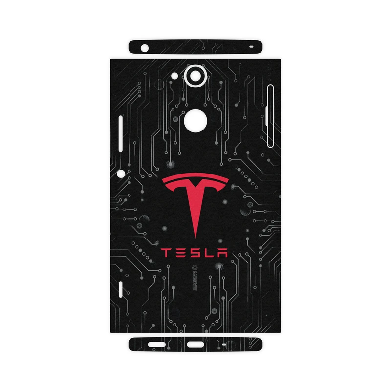 برچسب پوششی ماهوت مدل TESLA-Motors-FullSkin مناسب برای گوشی موبایل سونی Xperia XA2