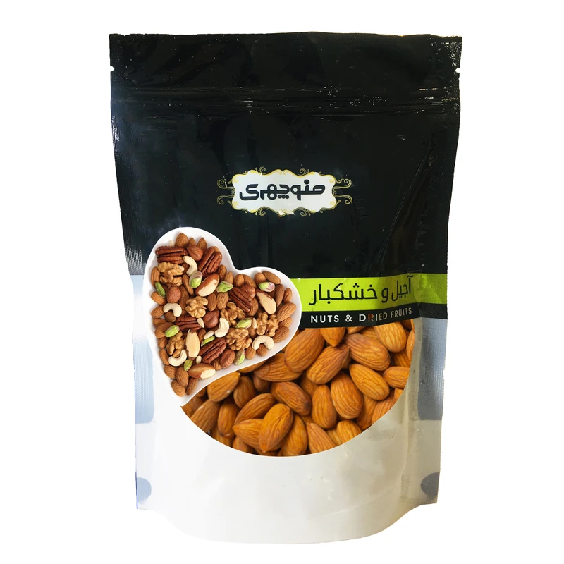 بادام درختی خام منوچهری - 350 گرم