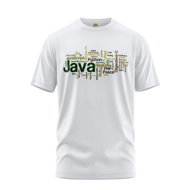 تی شرت آستین کوتاه مردانه هومرو مدل TW011 طرح برنامه نویسی