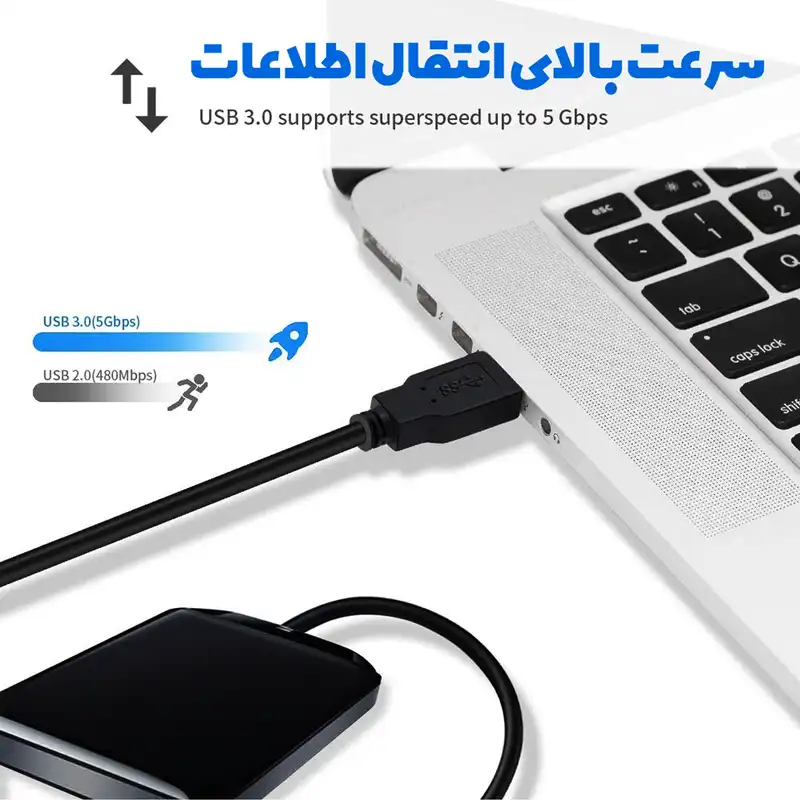 کابل هارد USB3.0 ایتوک مدل Nimble طول 0.3 متر