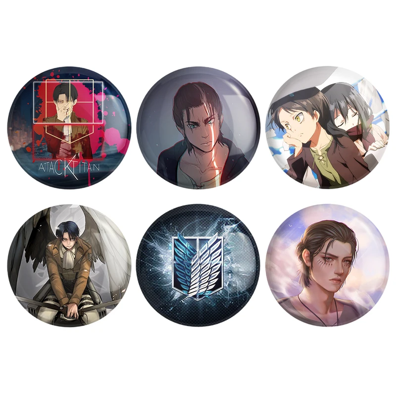 مگنت خندالو طرح انیمه اتک آن تایتان کد 419B مجموعه 6 عددی