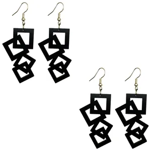 گوشواره زنانه هانستو مدل E2-032 مجموعه 2 عددی