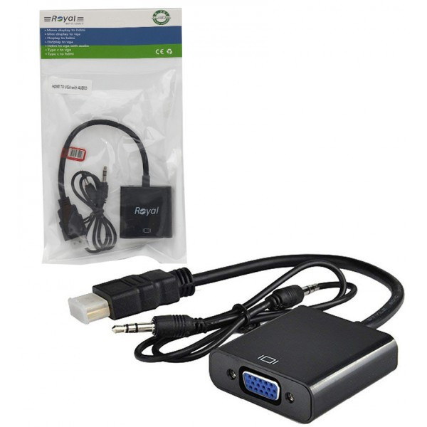 مبدل HDMI به VGA رویال مدل KSG-With Audio
