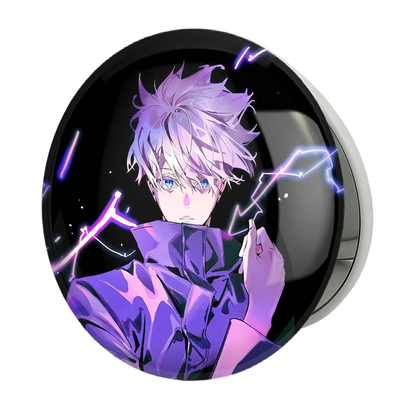 آینه جیبی خندالو طرح گوجو ساتورو انیمه جوجوتسو کایزن مدل تاشو کد 11122 