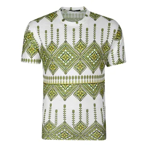 تی شرت آستین کوتاه مردانه مدل هاوایی گلیمی کد GL-N