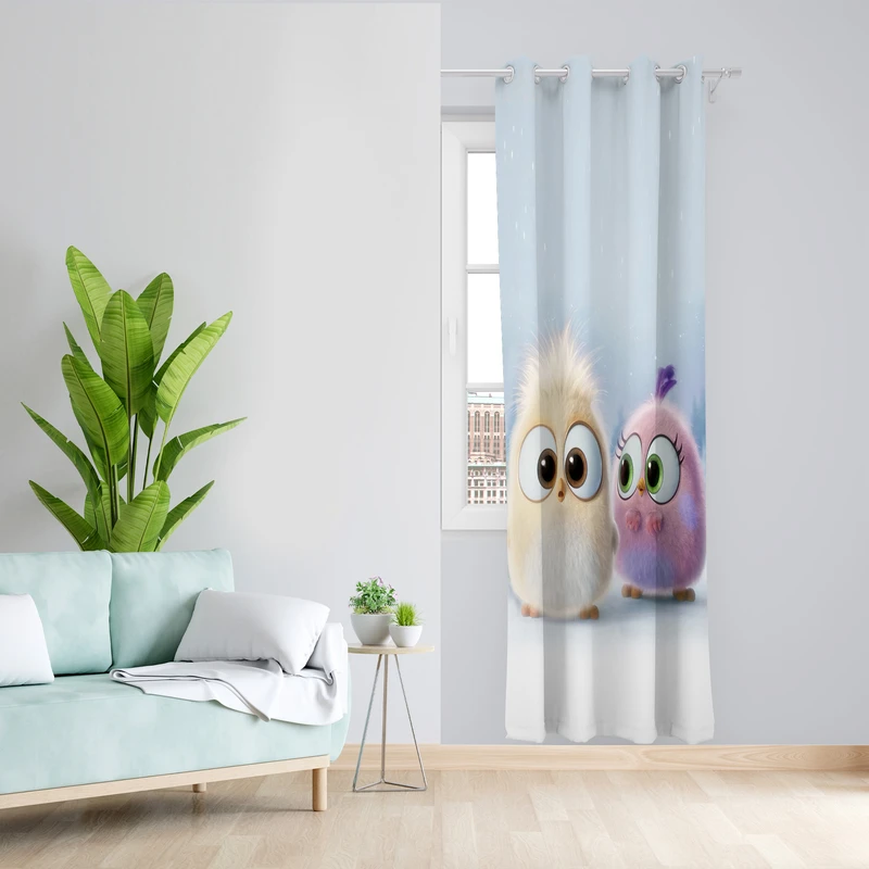 پرده طرح کارتونی مدل مخمل پانچی کد L 1199R Z سایز 140x200 سانتی متر