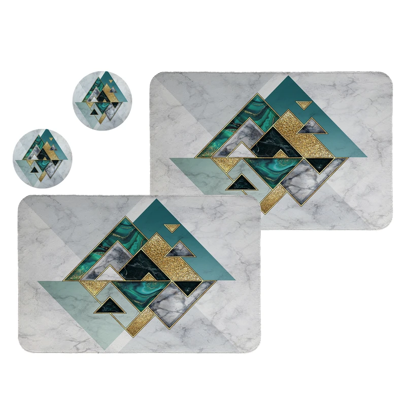 زیربشقابی طرح مدرن کد 8602 مجموعه 2عددی همراه زیرلیوانی