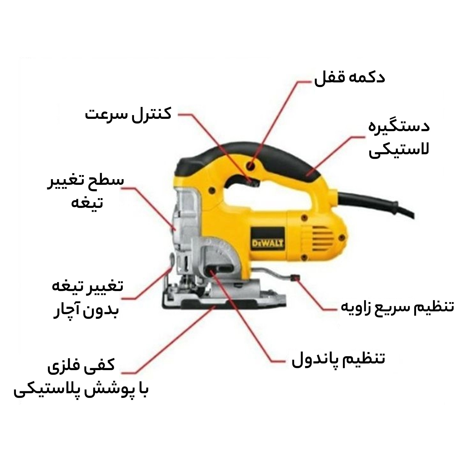 اره عمود بر دیوالت مدل DW331K