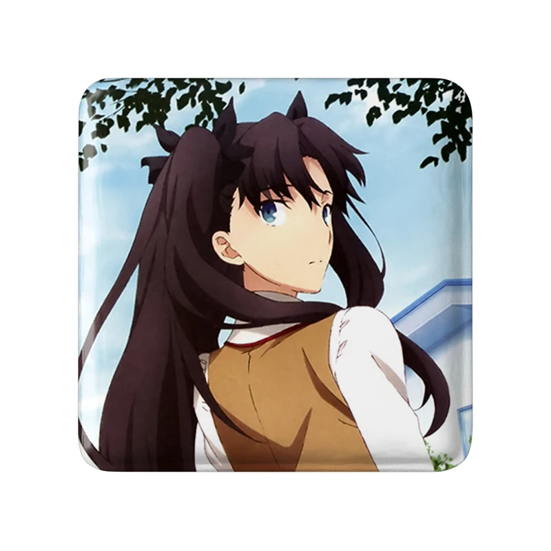 مگنت خندالو طرح ساگوسا انیمه فیت استی نایت Fate Stay Night مدل مربعی کد 22793