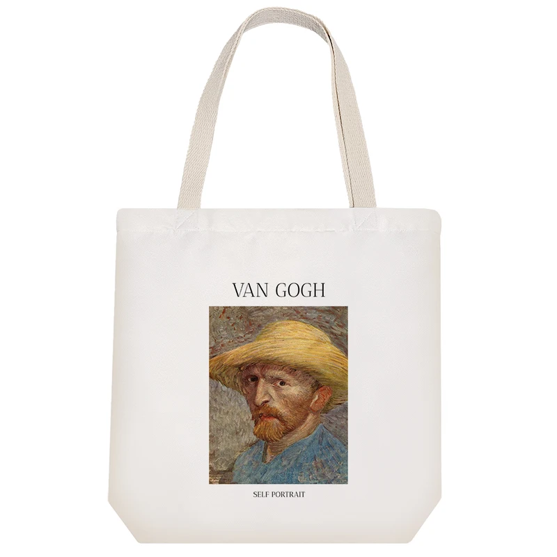 ساک خرید خندالو مدل سلف پرتره ونسان ونگوگ کد H2017