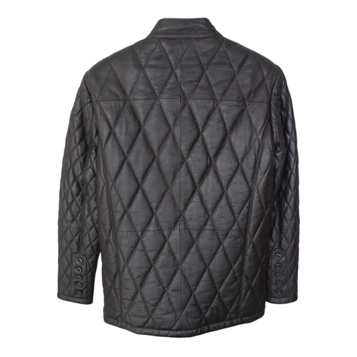 کت چرم مردانه چرمیران مدل شنل دوزی 1006 -  - 3