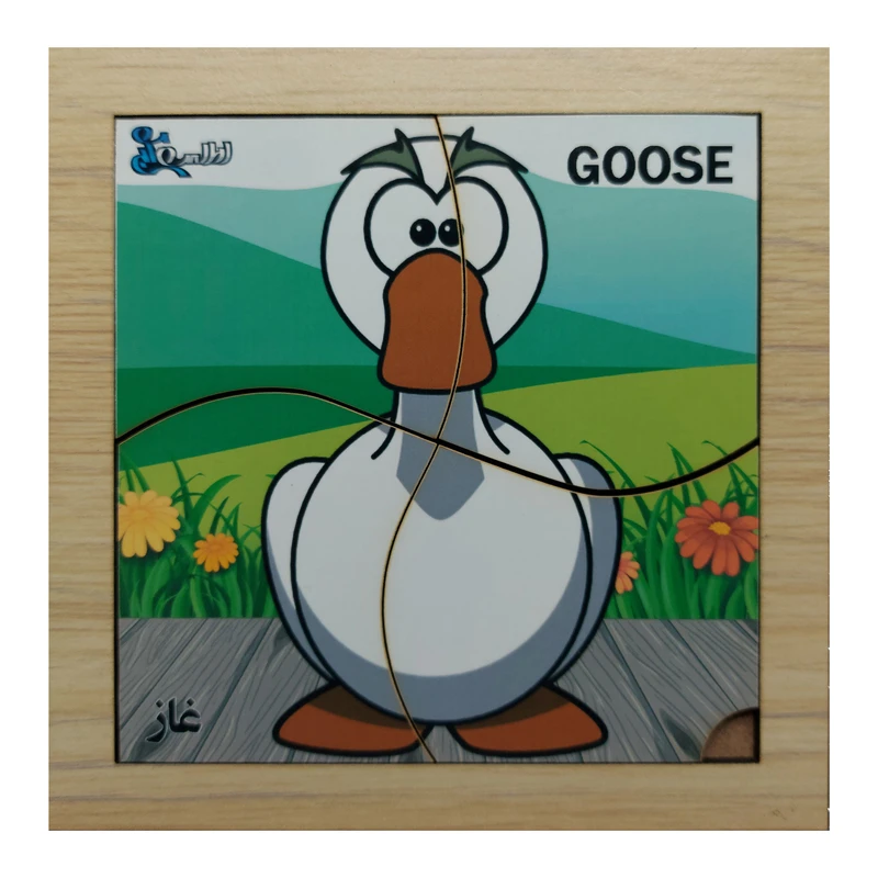 پازل 4 تکه مدل P4-073 طرح پرنده غاز