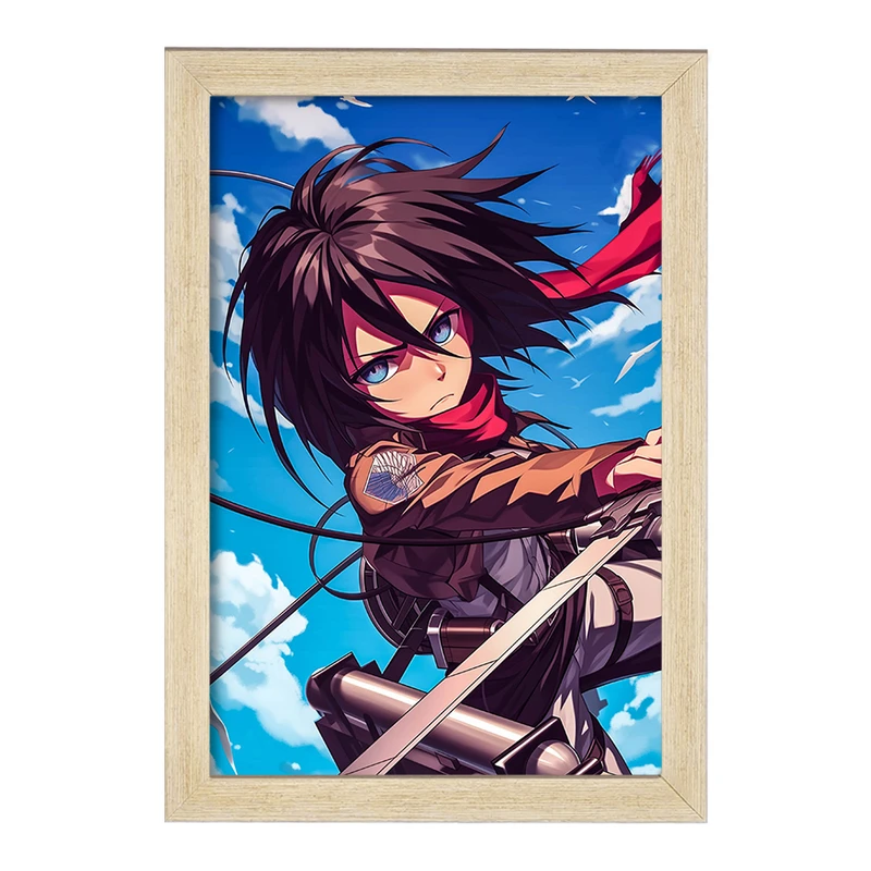 تابلو خندالو مدل انیمه اتک آن تایتان کد F2852