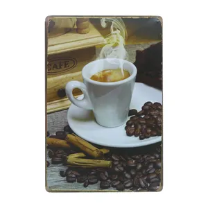 دیوارکوب طرح پلاک فنجان قهوه مدل P-01