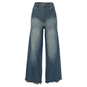 شلوار جین بگ زنانه مدل شافل کد 20268