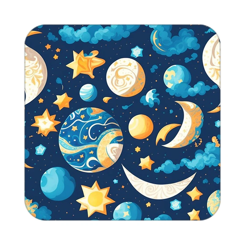 زیر لیوانی کاکتی طرح ماه و ستاره مدل mp52955