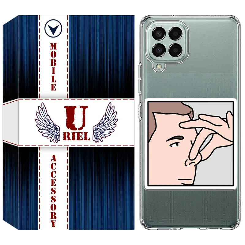 کاور یوریل مدل Clear کد 87 طرح دماغ مناسب برای گوشی موبایل سامسونگ Galaxy A12 / A12 Nacho / M12 / F12