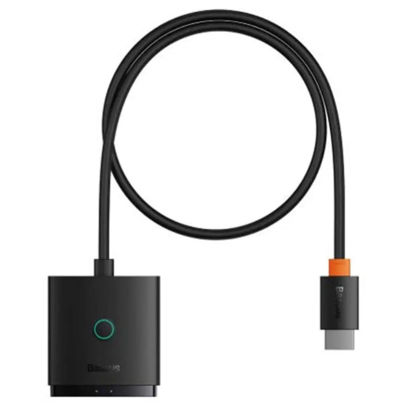 سوئیچ 1 به 2 HDMI بیسوس مدل BS-OH114 به همراه کابل