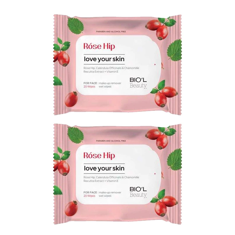 دستمال مرطوب بیول مدل Rose Hip مجموعه 2 عددی