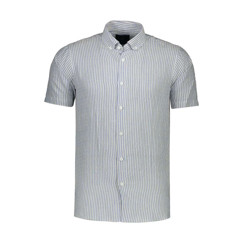 پیراهن آستین کوتاه مردانه آر اِن اِس مدل 12201372-blue