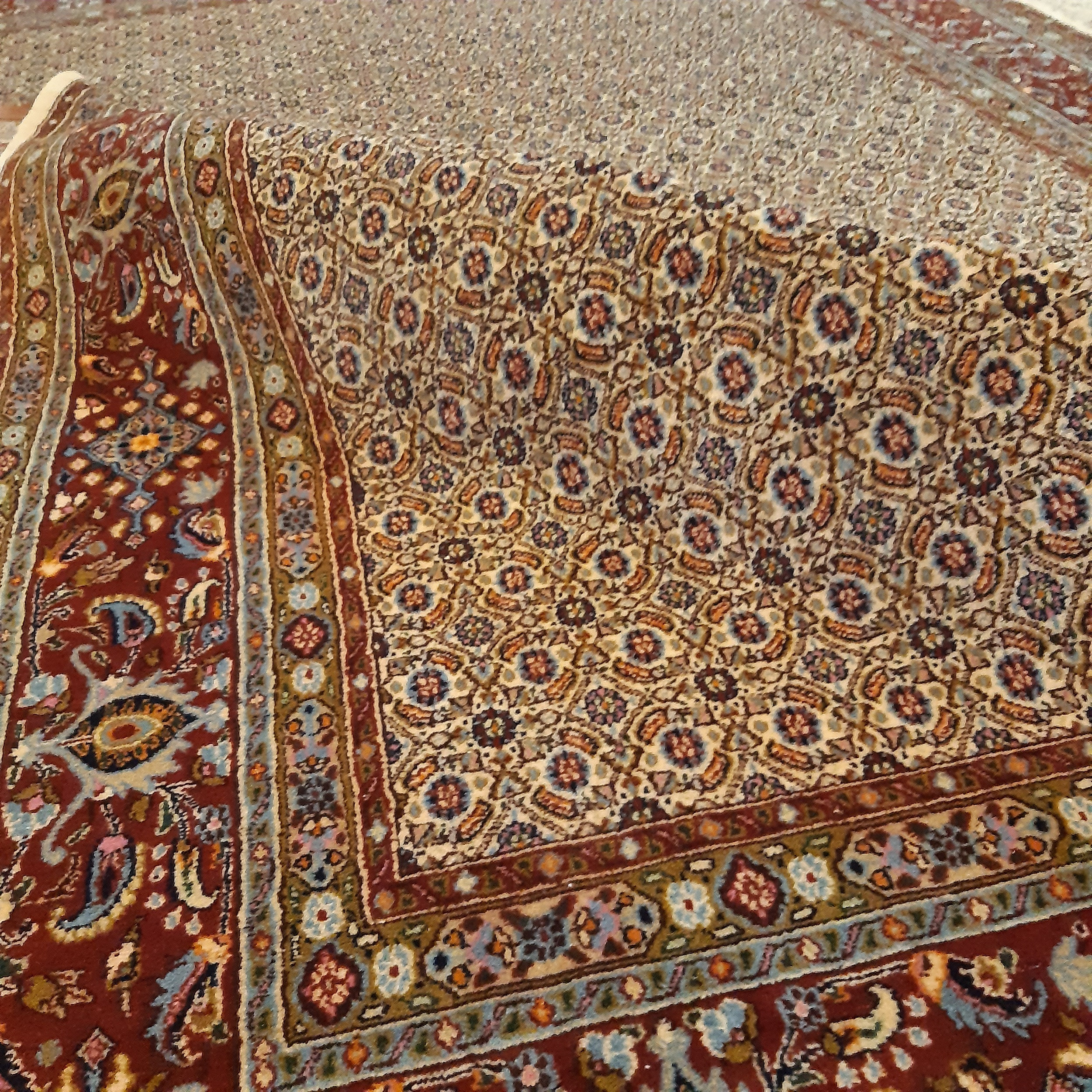 فرش دستباف شش متری طرح ماهی سراسر کد1420