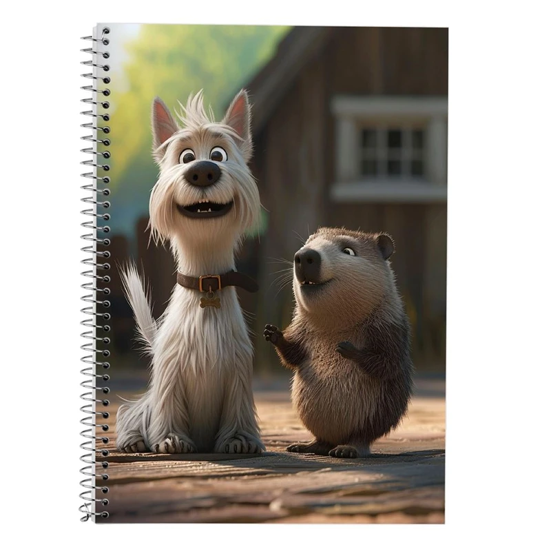 دفتر لغت 50 برگ مدوپد طرح سگ و گربه کد DF17237