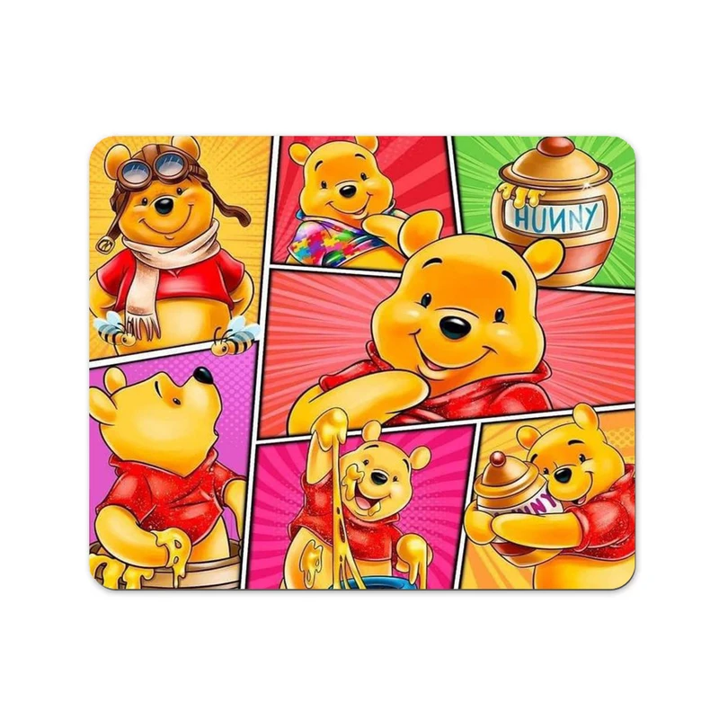 ماوس پد پاد آفرین مدل کارتونی طرح خرسی پو بامزه کد P148 سایز 24*19 سانتی متر 