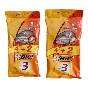 خود تراش بیک مدل sensitive مجموعه دو بسته 12 عددی