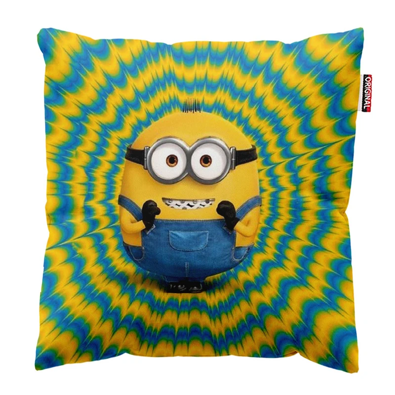 کوسن پاد آفرین طرح کارتونی مینیون ها کد 2330 سایز 30*30 سانتی متر