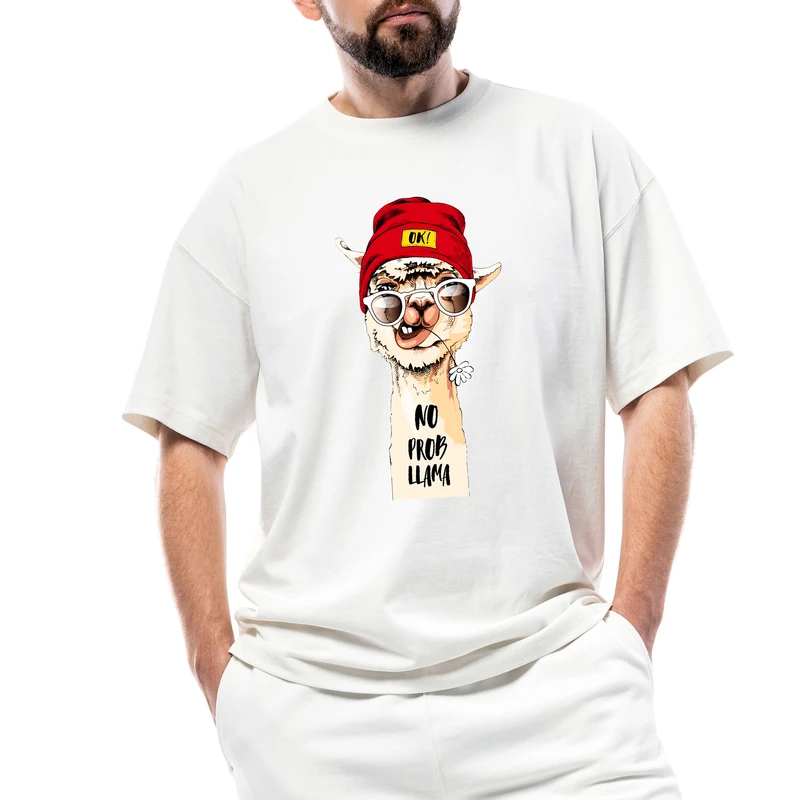 تی‌شرت آستین کوتاه مردانه مدل لاما کد 77704