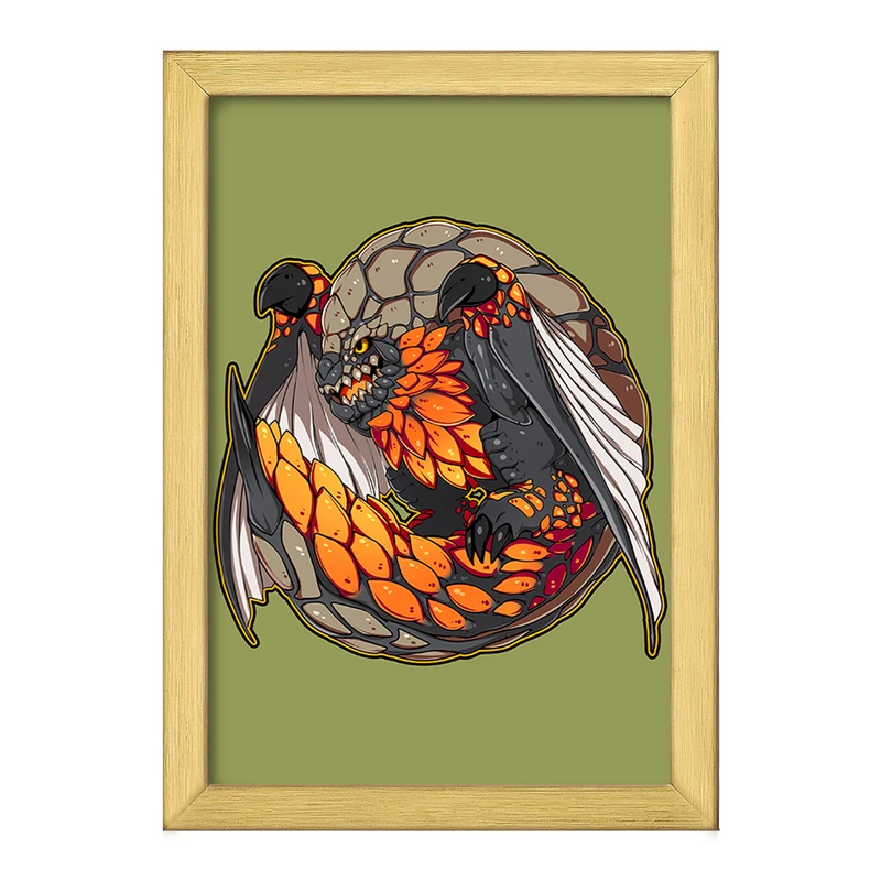 تابلو خندالو طرح بازی شکارچی هیولا (Monster Hunter) کد 33217