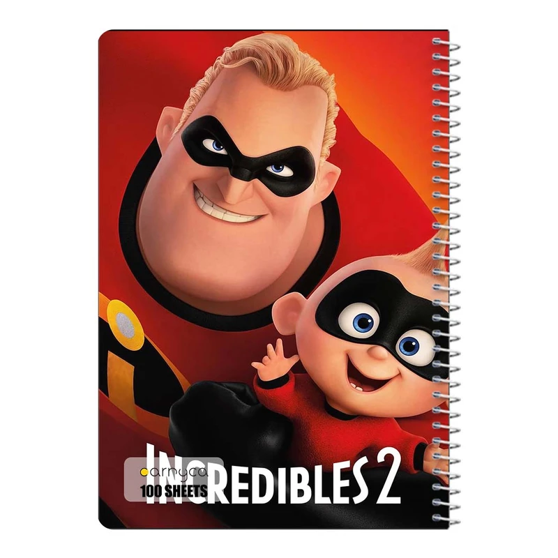 دفتر مشق 100 برگ سیمی کارنیکا طرح شگفت انگیزان The Incredibles کد 19865